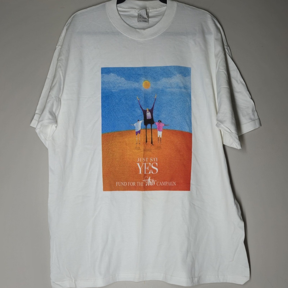 90s Vintage Just Say Yes Fund For The Arts Campaign Promo Shirt VTG 1990s XL